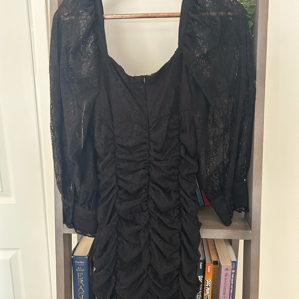 Zara Black Lace Dress - Picture 9 of 12